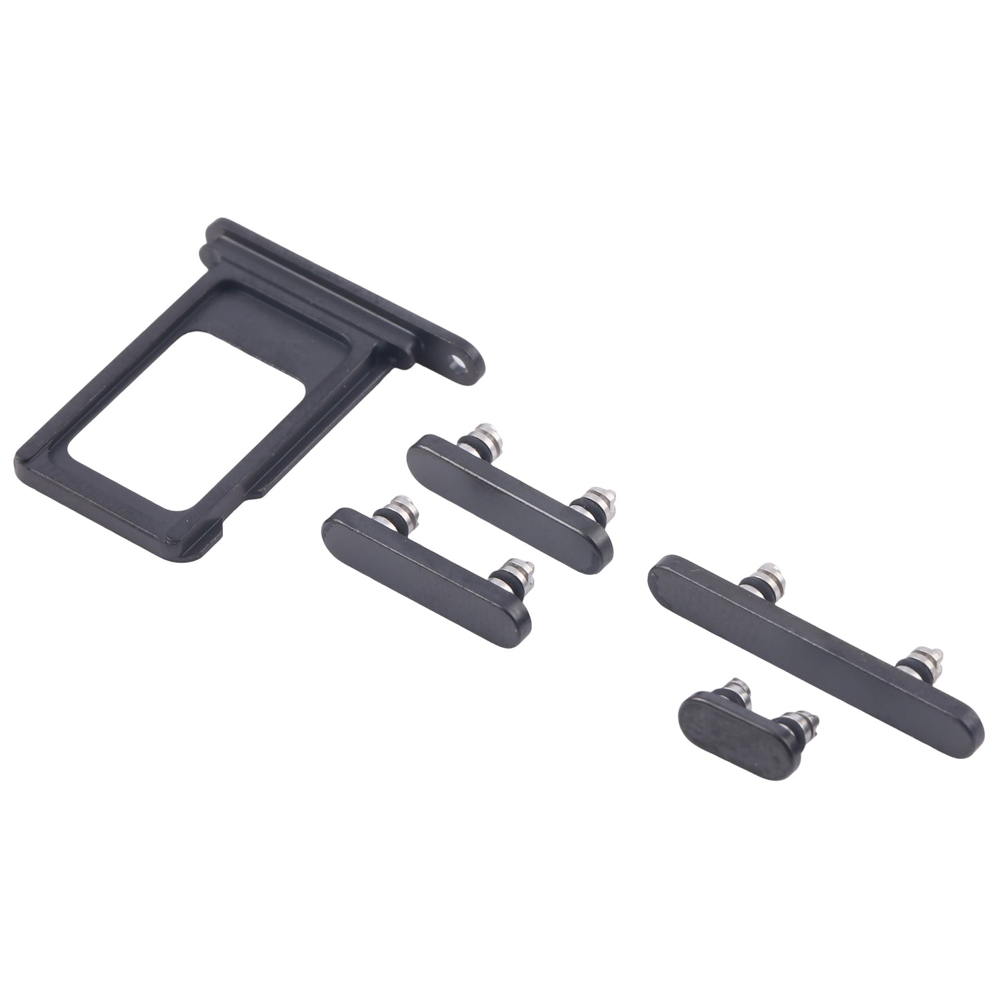 For iPhone 16 Pro Original SIM Card Tray + SIM Card Tray + Side Keys (Black)