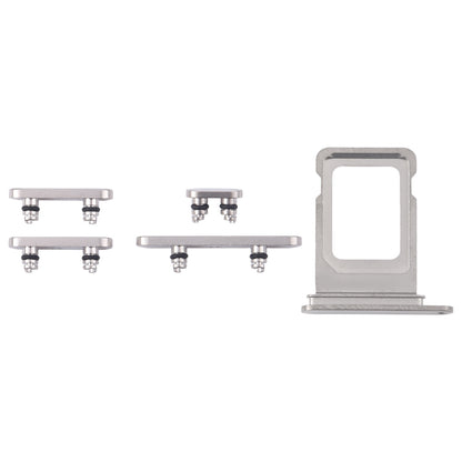 For iPhone 16 Pro Max Original SIM Card Tray + SIM Card Tray + Side Keys (White)