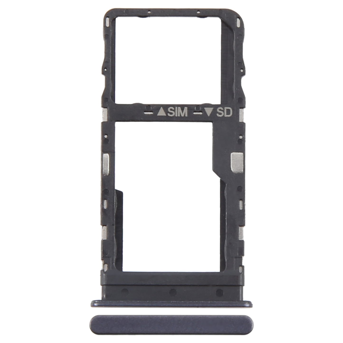 For TCL NxtPaper 11 Original SIM Card Tray + Micro SD Card Tray (Grey)