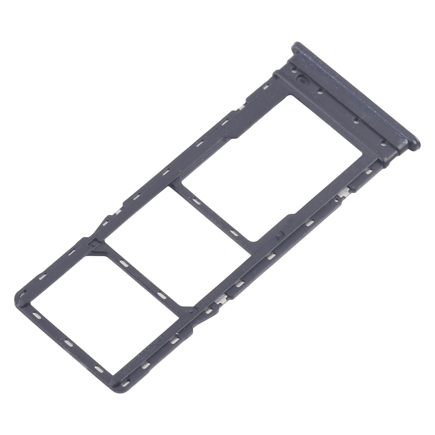 For Infinix Hot 30 Play NFC X6835 5pcs SIM Card Tray + SIM Card Tray + Micro SD Card Tray (Black)