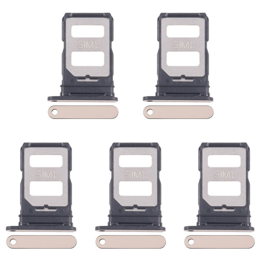For Infinix Zero 30 5G 5pcs SIM Card Tray + SIM Card Tray (Gold)