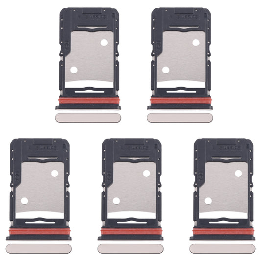 For Infinix Note 30 5G X6711 5pcs SIM Card Tray + SIM Card Tray + Micro SD Card Tray (Gold)