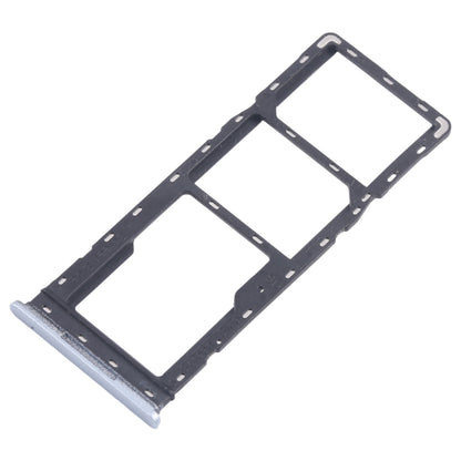 For Infinix Smart 8 Pro X6525 5pcs SIM Card Tray + SIM Card Tray + Micro SD Card Tray (Silver)