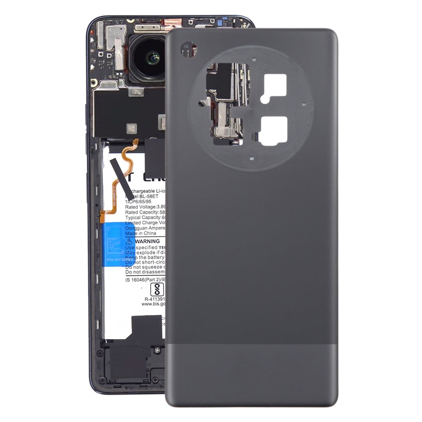 For Infinix Zero 40 4G X6860 Original Battery Back Cover(Black)
