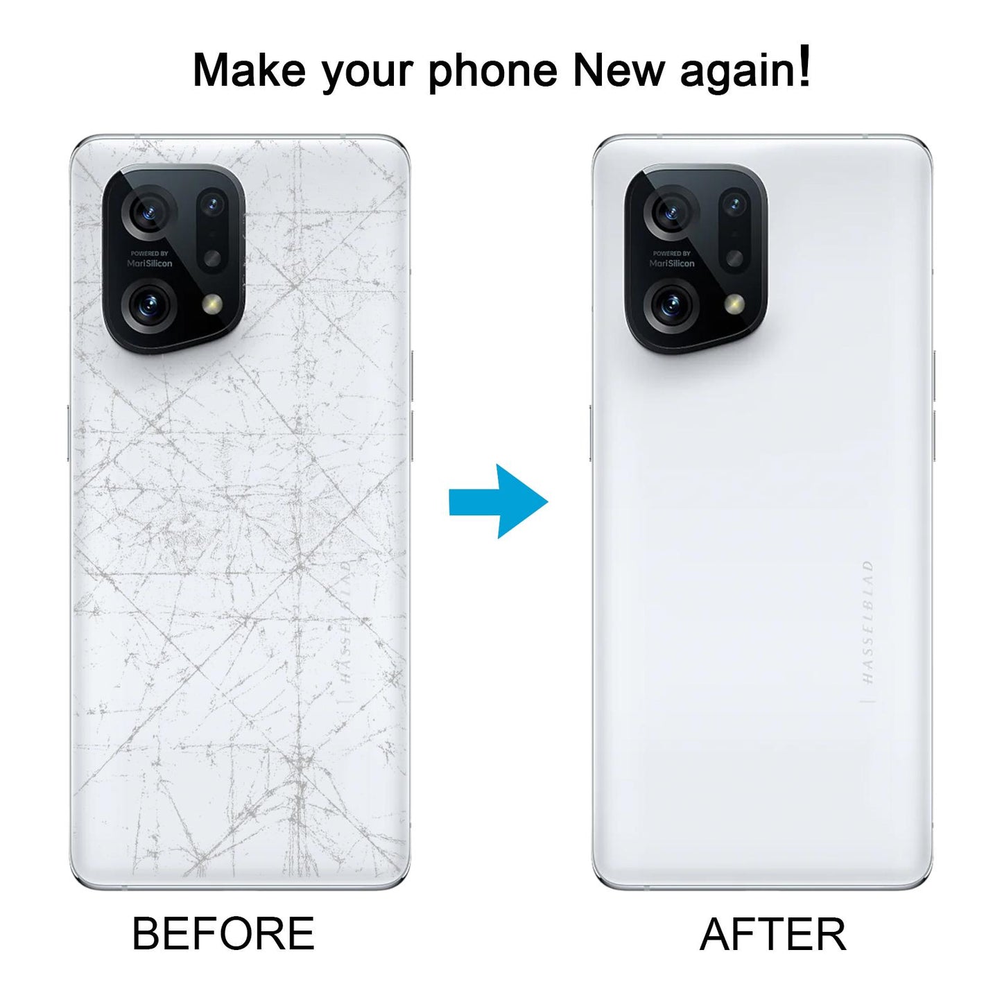 For OPPO Find X5 OEM Battery Back Cover(Blue)