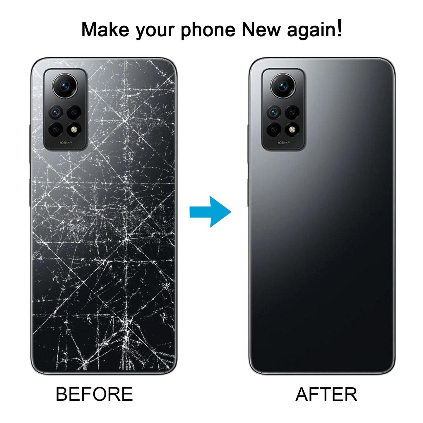 For Xiaomi Redmi Note 12 Pro 4G OEM Battery Back Cover(Black)