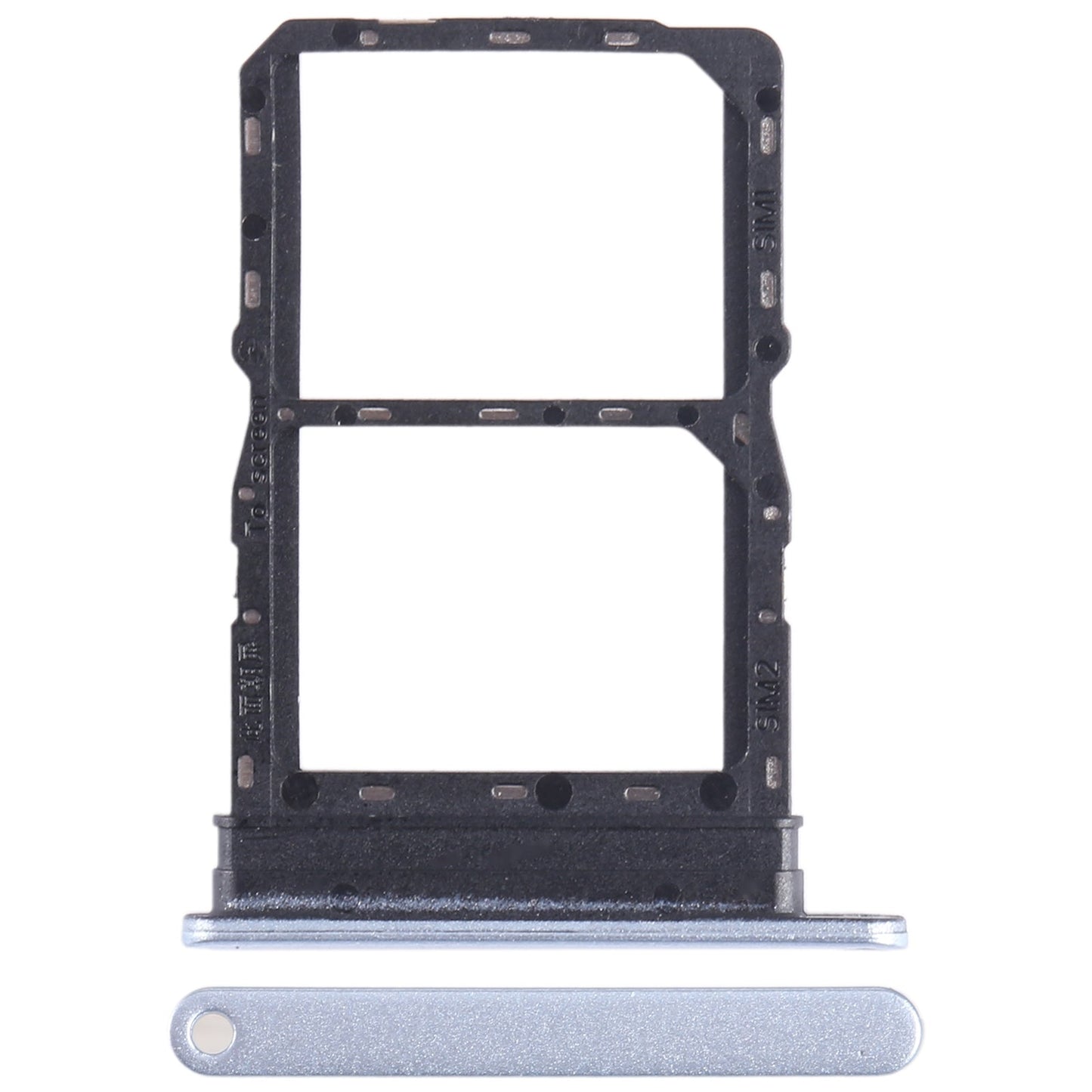 For Honor Play 40 Plus SIM + SIM Card Tray (Silver)