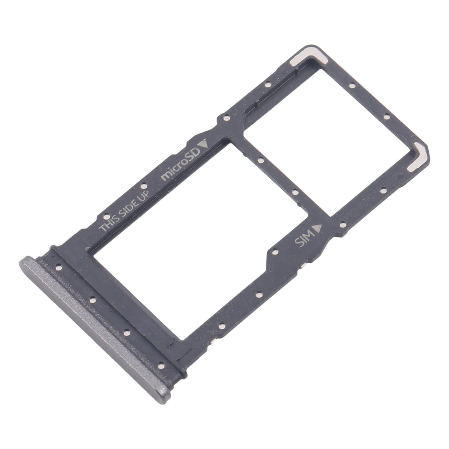 For Nokia C110 Original SIM Card Tray + Micro SD Card Tray (Black)