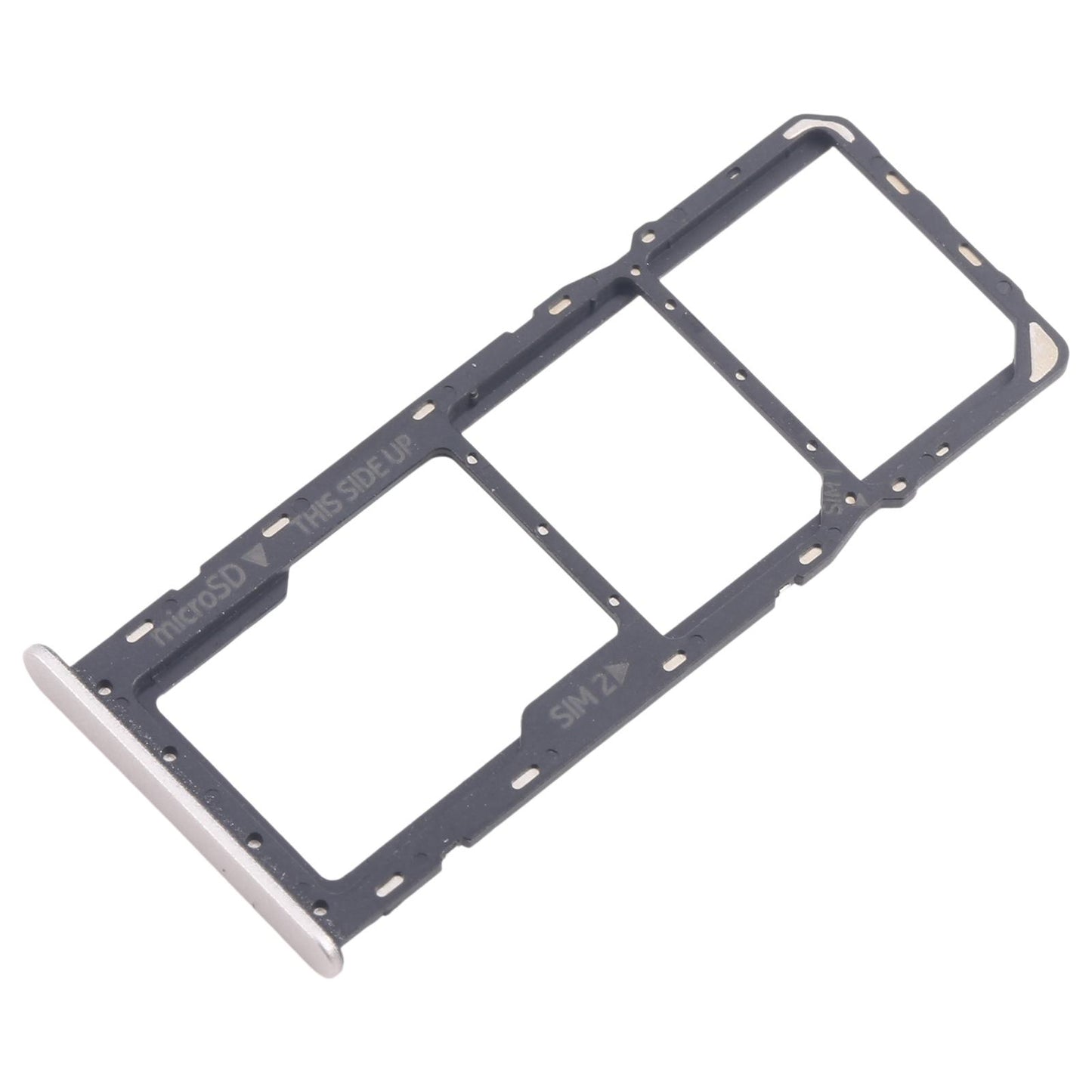 For Nokia C32 Original SIM Card Tray + SIM Card Tray + Micro SD Card Tray (Gold)