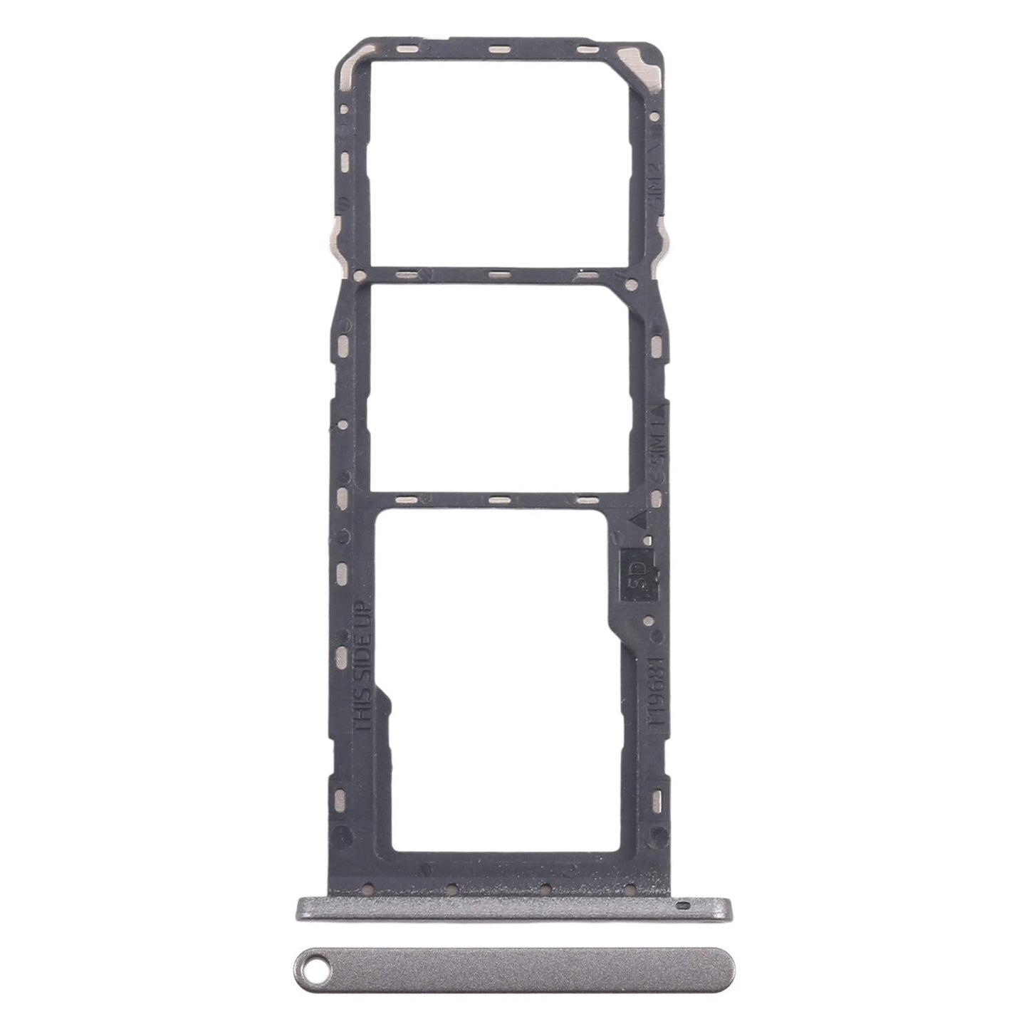 For Nokia C31 Original SIM Card Tray + SIM Card Tray + Micro SD Card Tray (Grey)