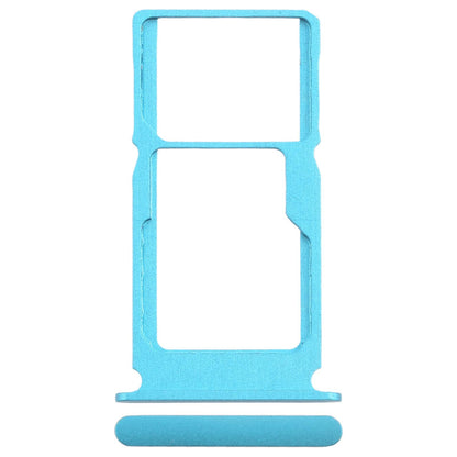 For Nokia G50 Original SIM Card Tray + SIM Card Tray / Micro SD Card Tray (Blue)