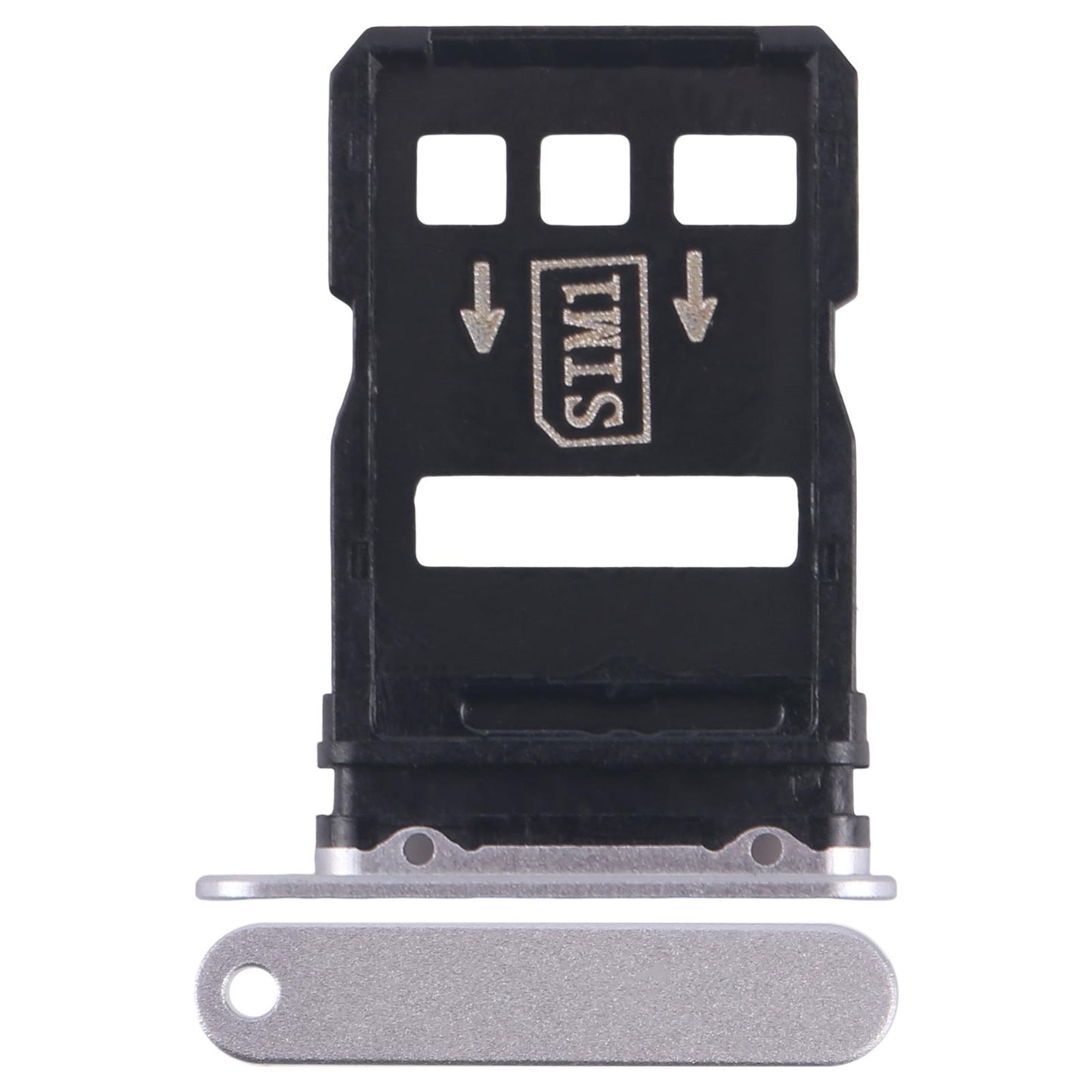 For ZTE nubia RedMagic 8 Pro NX729J SIM Card Tray + SIM Card Tray (Silver)