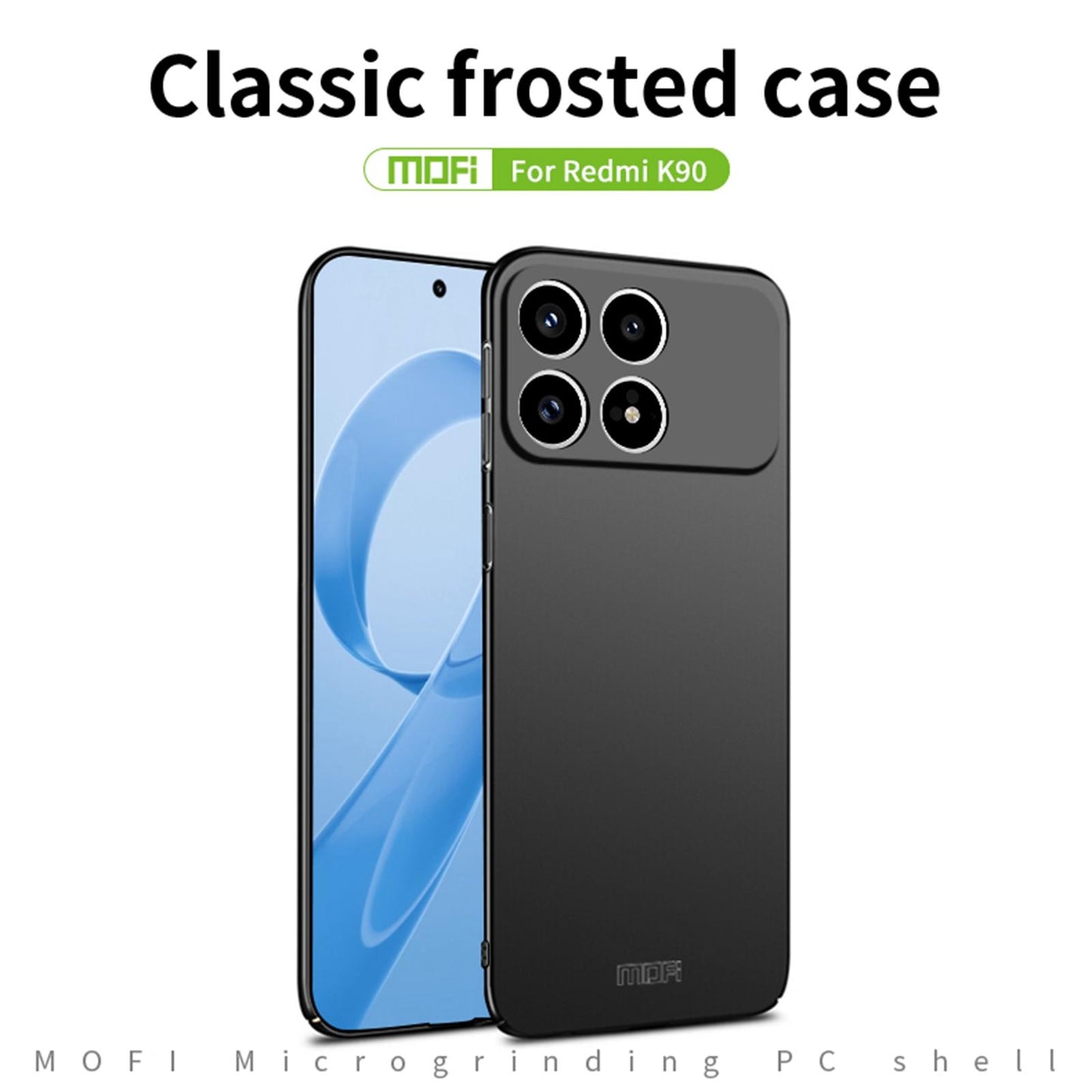 For Redmi K90 / Poco F8 Pro MOFI Micro-Frosted PC Ultra-thin Hard Phone Case(Black)