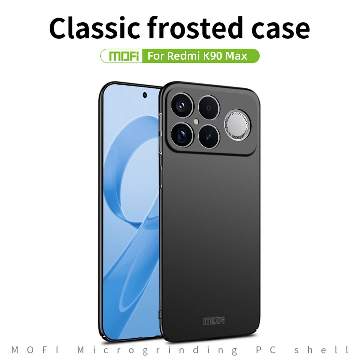 For Redmi K90 Max 5G MOFI Micro-Frosted PC Ultra-thin Hard Phone Case(Black)