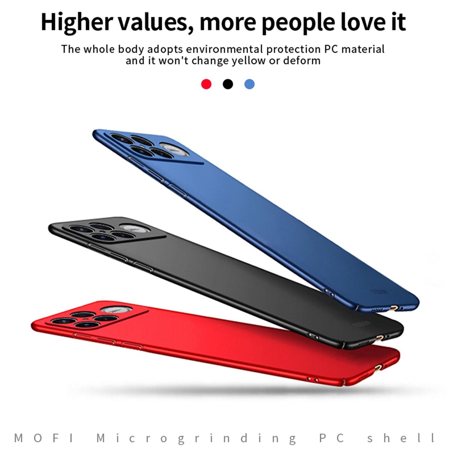 For Redmi K90 Max 5G MOFI Micro-Frosted PC Ultra-thin Hard Phone Case(Blue)