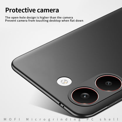 For Redmi Turbo 5 / Poco X8 Pro MOFI Micro-Frosted PC Ultra-thin Hard Phone Case(Black)