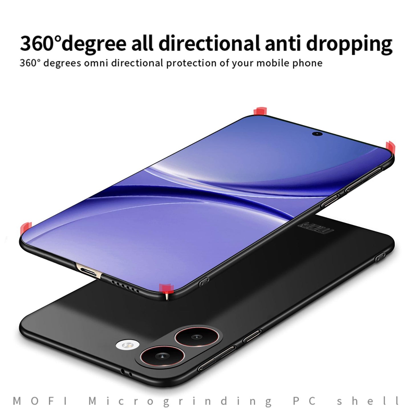 For Redmi Turbo 5 / Poco X8 Pro MOFI Micro-Frosted PC Ultra-thin Hard Phone Case(Red)