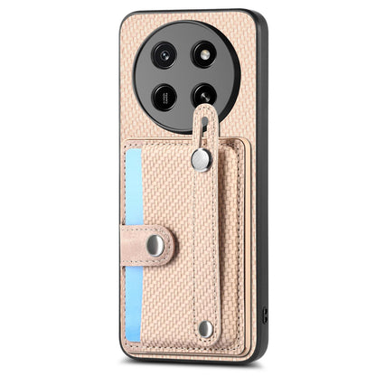 For Honor X80 Pro Max 5G Wristband Kickstand Card Wallet Back Cover Phone Case with Tool Knife - Khaki - SYA002231209E