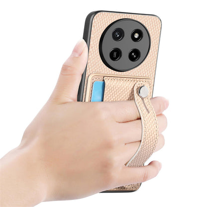 For Honor X80 Pro Max 5G Wristband Kickstand Card Wallet Back Cover Phone Case with Tool Knife - Khaki - SYA002231209E