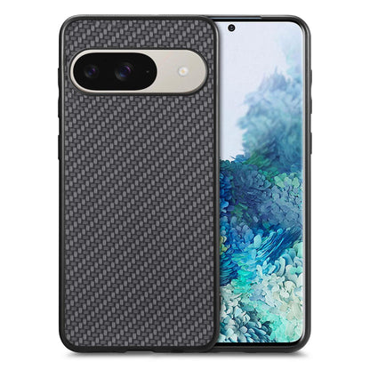 For Google Pixel 11 Carbon Fiber Texture Leather Back Cover Phone Case - Black - SYA002233910A