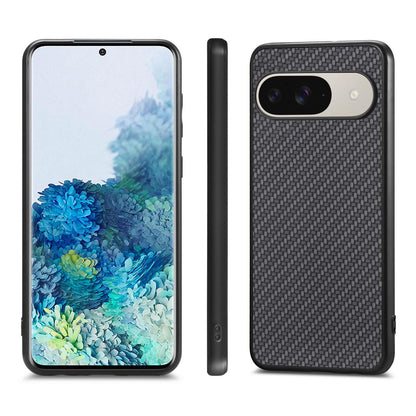 For Google Pixel 11 Carbon Fiber Texture Leather Back Cover Phone Case - Black - SYA002233910A