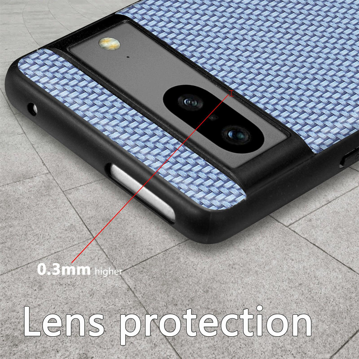 For Google Pixel 11 Carbon Fiber Texture Leather Back Cover Phone Case - Khaki - SYA002233910E