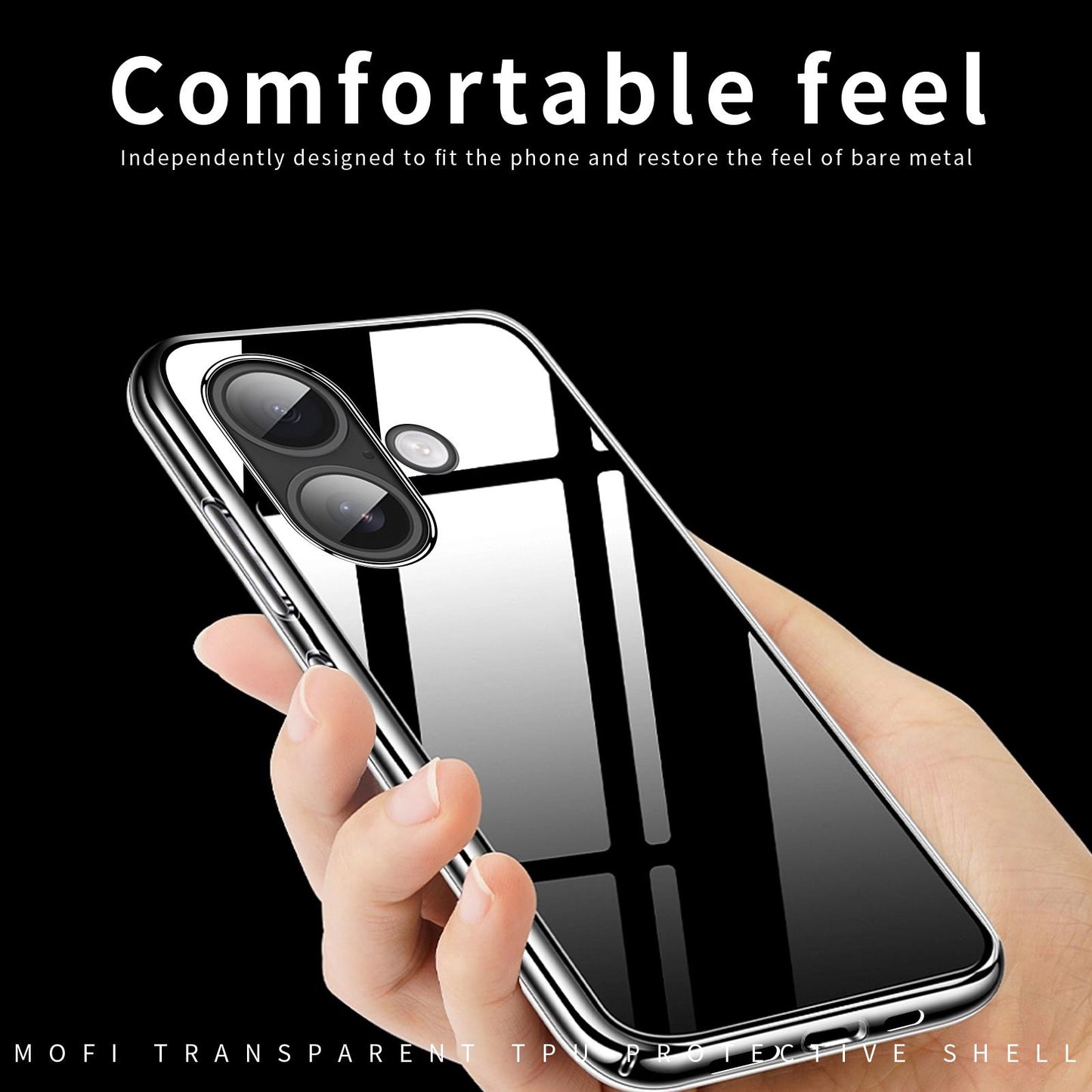For iPhone 18 MOFI Ming Series Ultra-thin TPU Phone Case(Transparent)