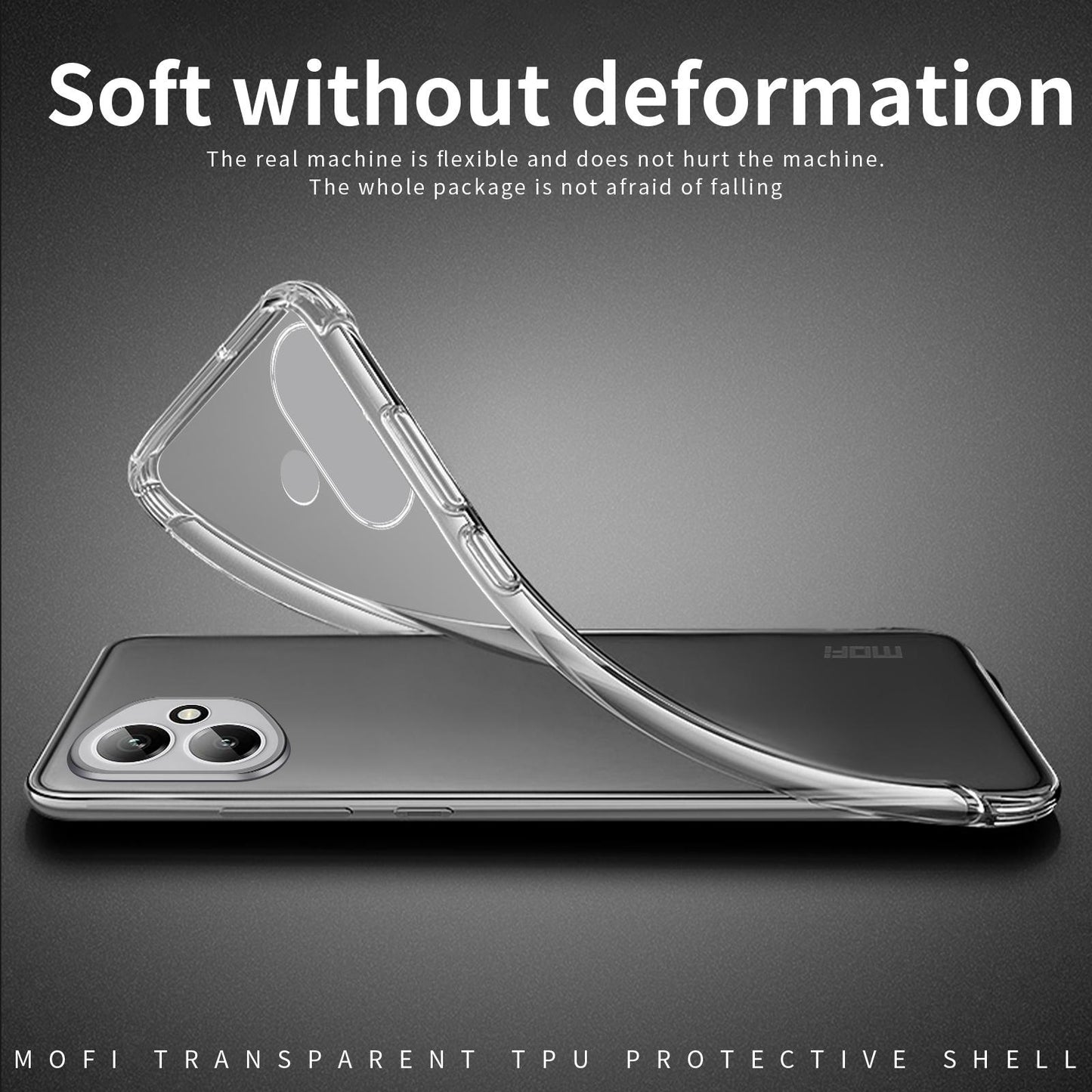 For iPhone 18 MOFI Ming Series Ultra-thin TPU Phone Case(Transparent)