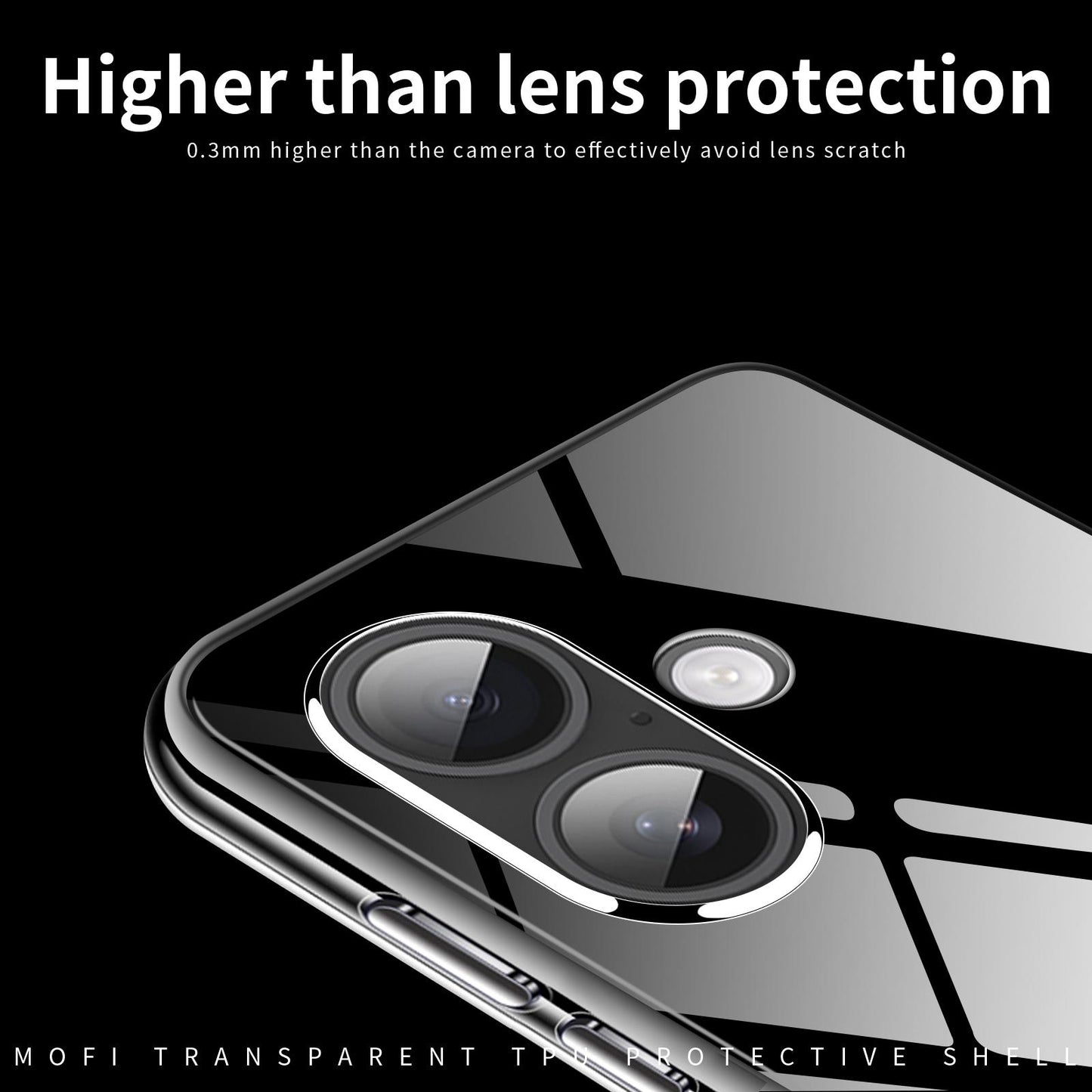 For iPhone 18 MOFI Ming Series Ultra-thin TPU Phone Case(Transparent)
