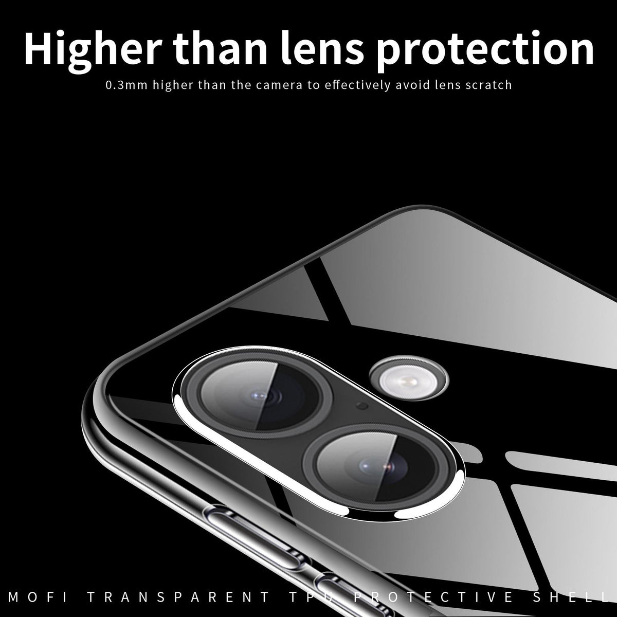 For iPhone 18 MOFI Ming Series Ultra-thin TPU Phone Case - Transparent - SYA002239414A