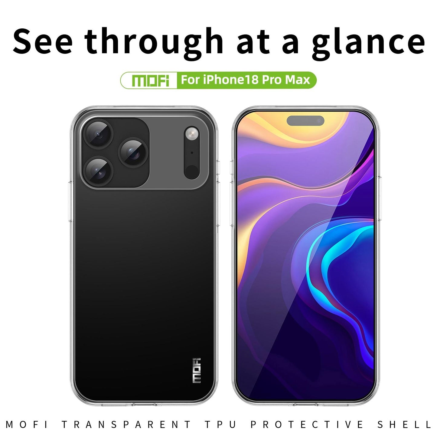 For iPhone 18 Pro Max MOFI Ming Series Ultra-thin TPU Phone Case(Transparent)