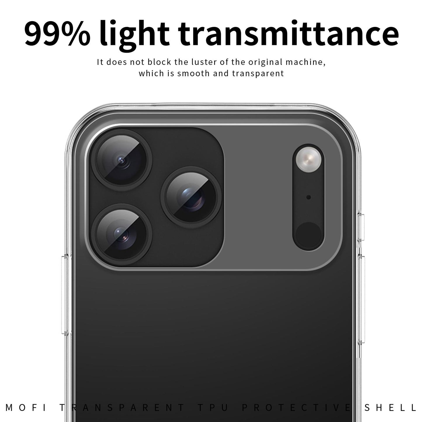 For iPhone 18 Pro Max MOFI Ming Series Ultra-thin TPU Phone Case(Transparent)