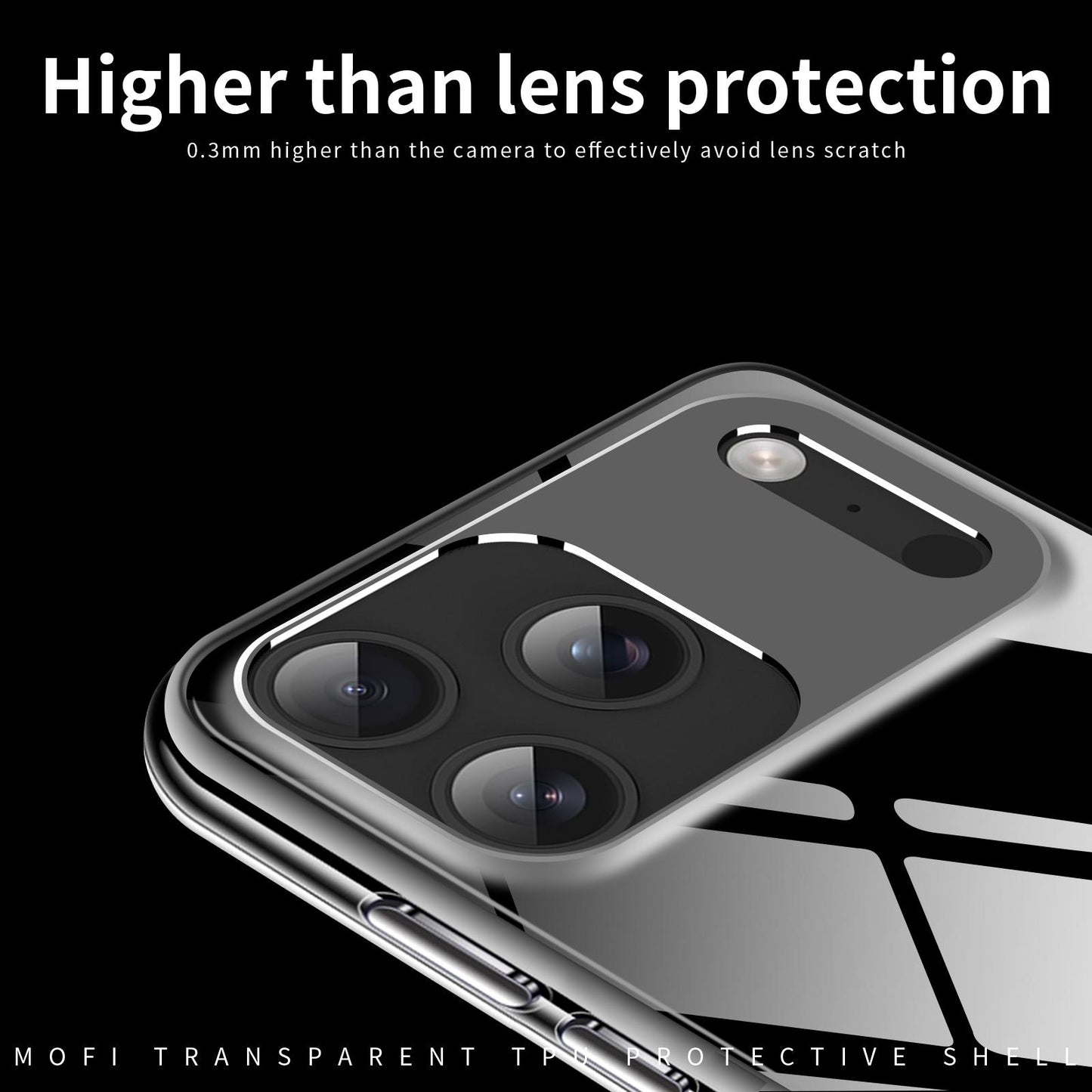 For iPhone 18 Pro Max MOFI Ming Series Ultra-thin TPU Phone Case(Transparent)