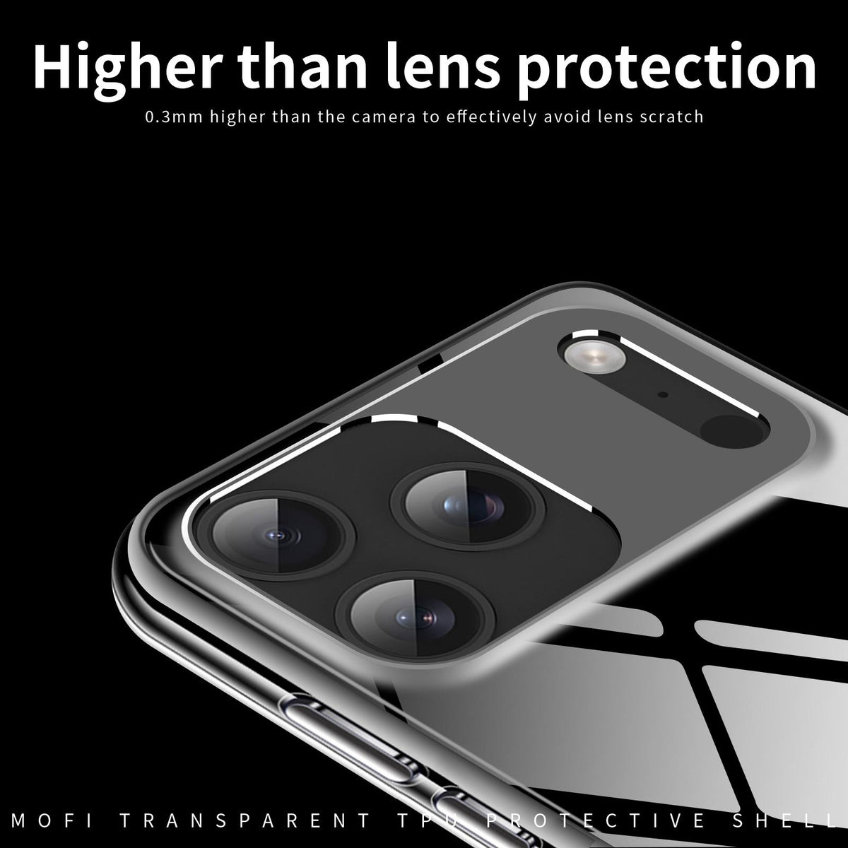 For iPhone 18 Pro Max MOFI Ming Series Ultra-thin TPU Phone Case - Transparent - SYA002239416A