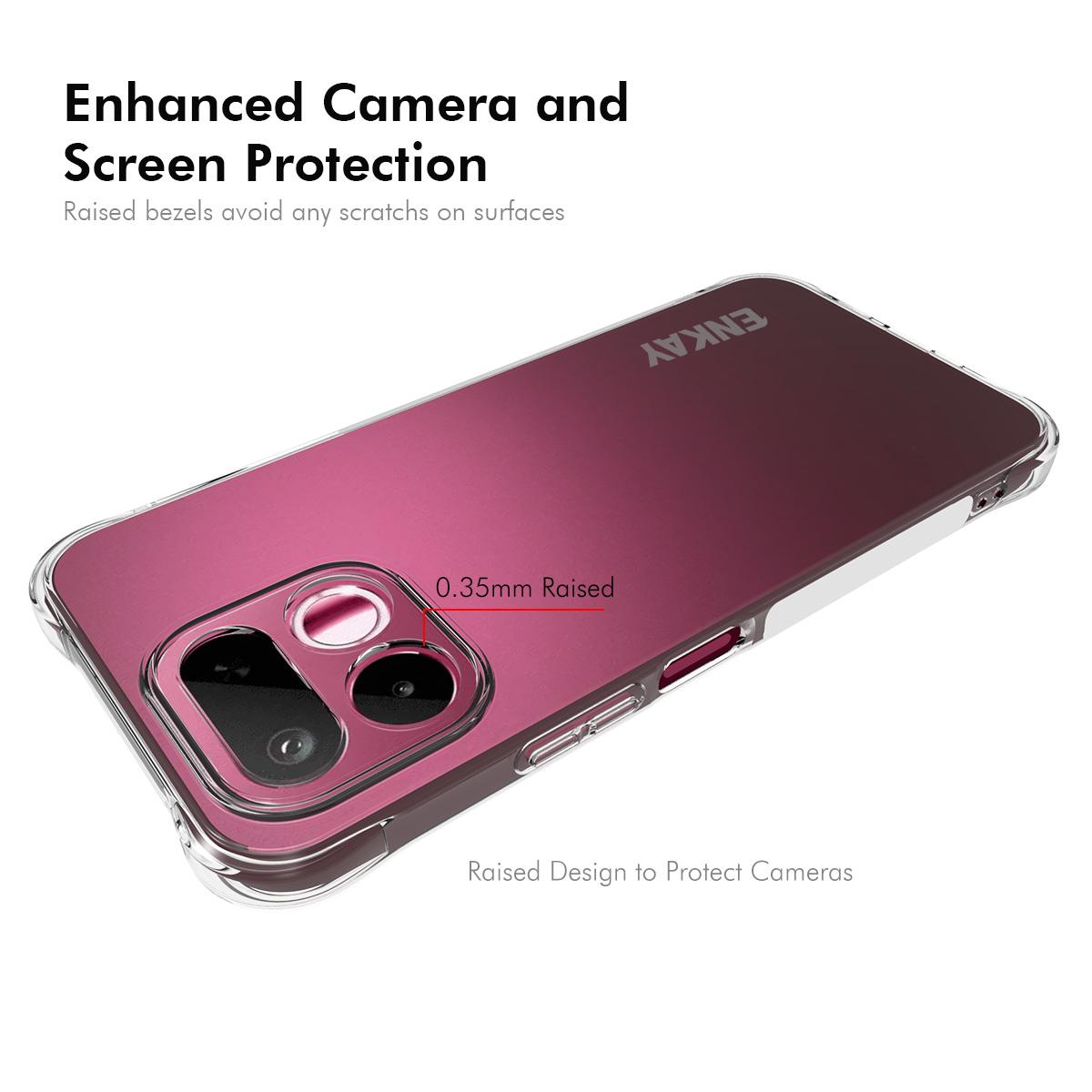 For Realme 16T 5G ENKAY Transparent TPU Shockproof Anti-slip Phone Case - Default - SYA002243323