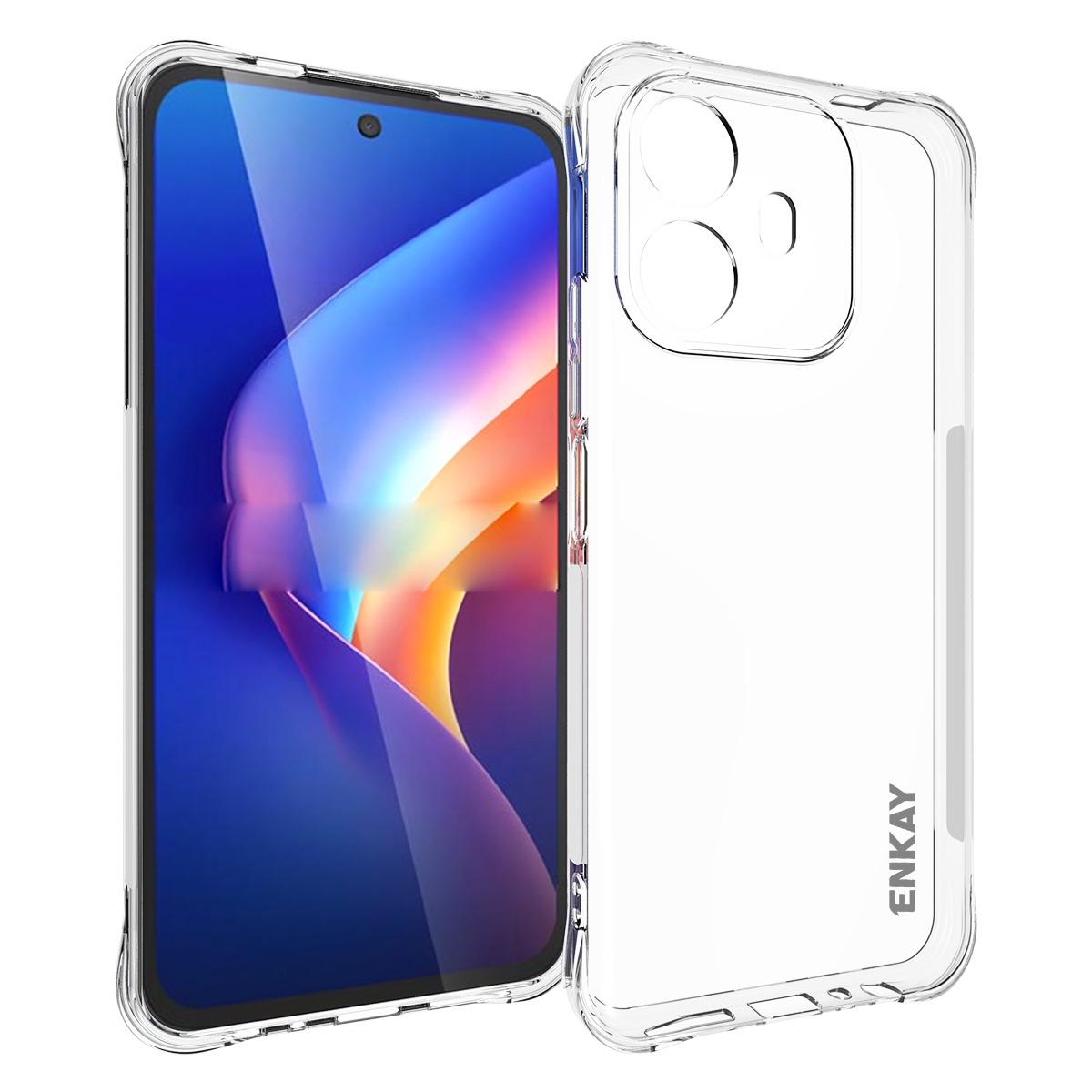 For TCL K70 Power 4G ENKAY Hat-Prince Transparent TPU Shockproof Phone Case - Default - SYA002243412