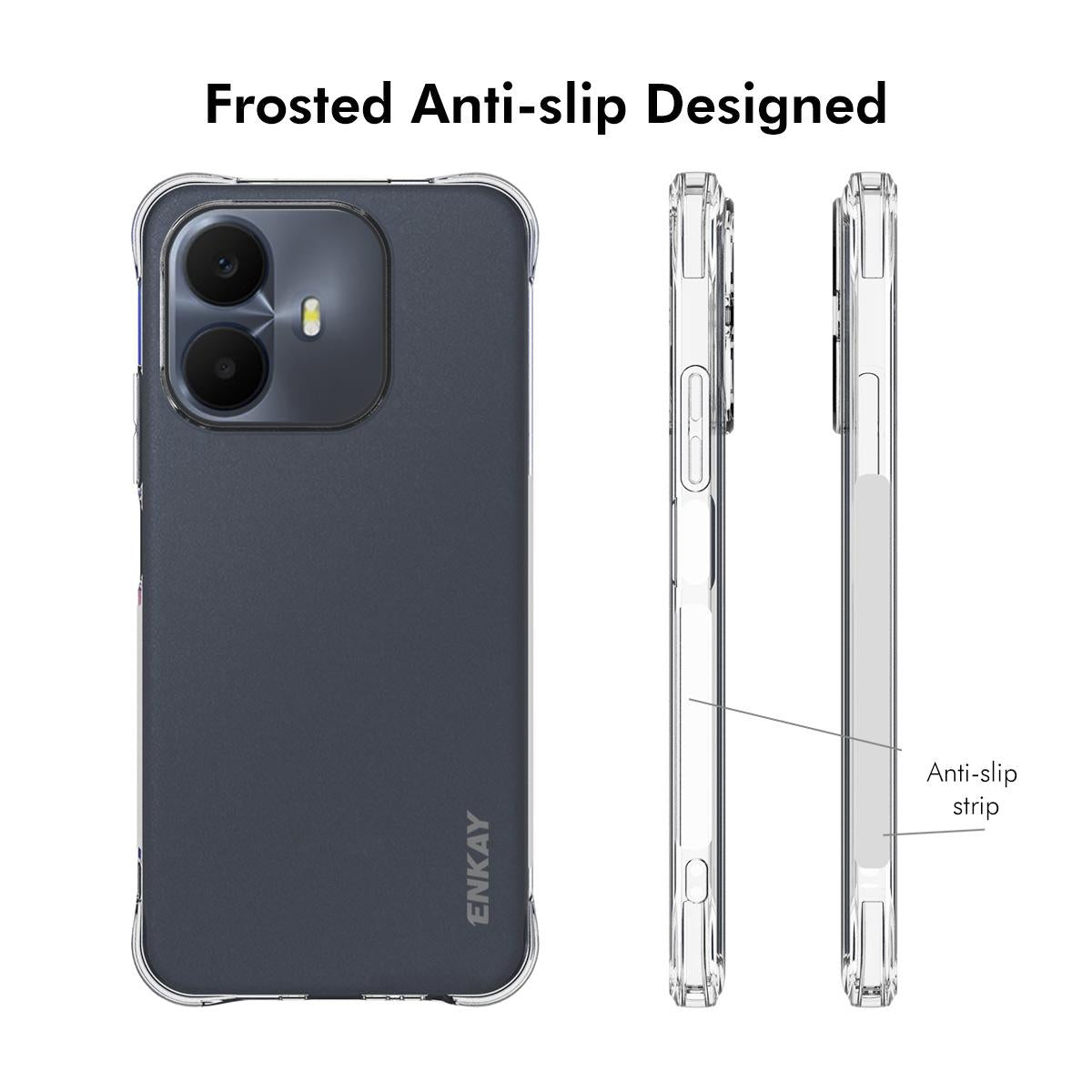 For TCL K70 Power 4G ENKAY Hat-Prince Transparent TPU Shockproof Phone Case - Default - SYA002243412
