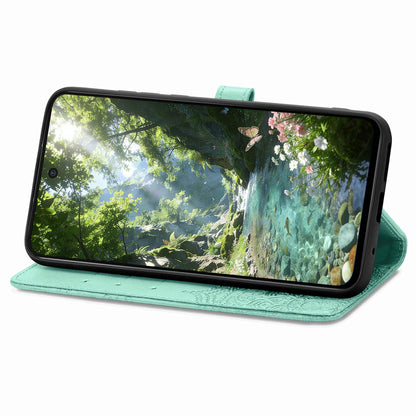 For Honor Play 80 Plus 5G Mandala Flower Embossed Leather Phone Case(Green)