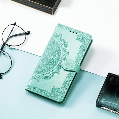 For Honor Play 80 Plus 5G Mandala Flower Embossed Leather Phone Case(Green)