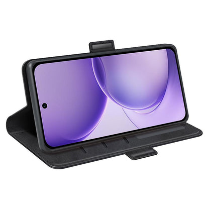 For OPPO Reno16 F / FS Dual-side Magnetic Buckle Horizontal Flip Leather Phone Case - Black - SYA002253030A