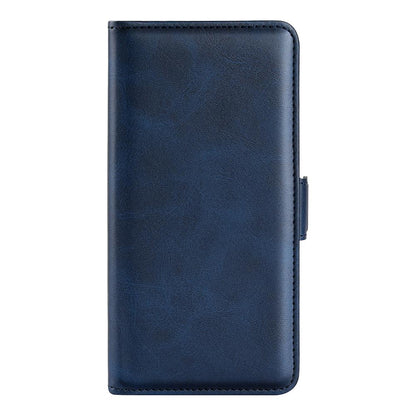 For OPPO Reno16 F / FS Dual-side Magnetic Buckle Horizontal Flip Leather Phone Case - Dark Blue - SYA002253030D