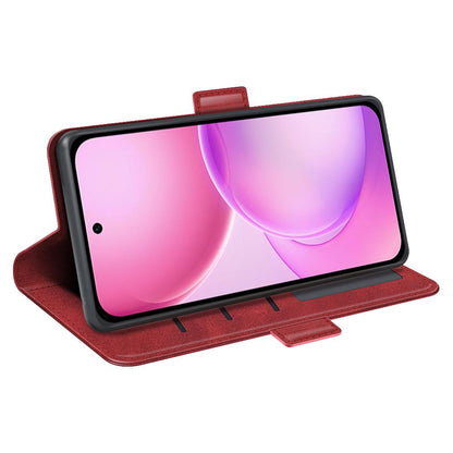 For OPPO Reno16 5G /16 Pro 5G Global Dual-side Magnetic Buckle Horizontal Flip Leather Phone Case - Red - SYA002253031E