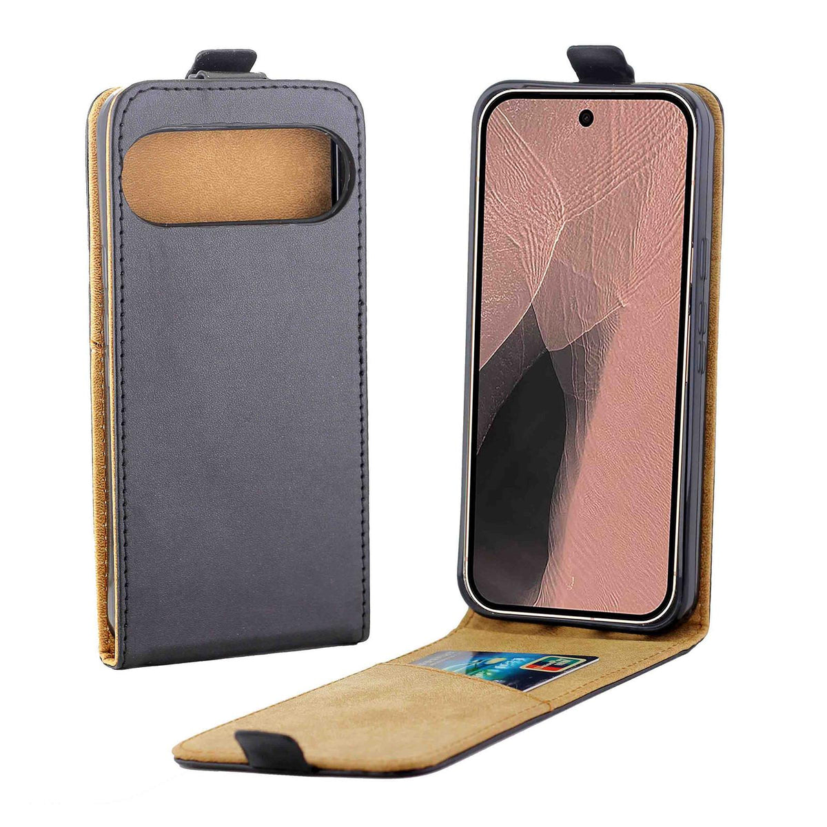 For Google Pixel 11 Pro XL Vertical Flip Leather Phone Case with Card Slot - Black - SYA002253516A