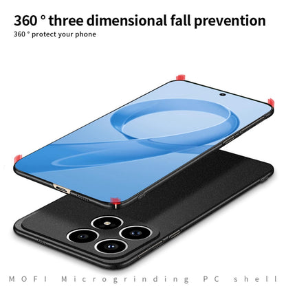 For Redmi K90 MOFI Fandun Series Frosted PC Ultra-thin All-inclusive Phone Case(Blue)