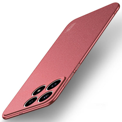 For Redmi K90 MOFI Fandun Series Frosted PC Ultra-thin All-inclusive Phone Case(Red)