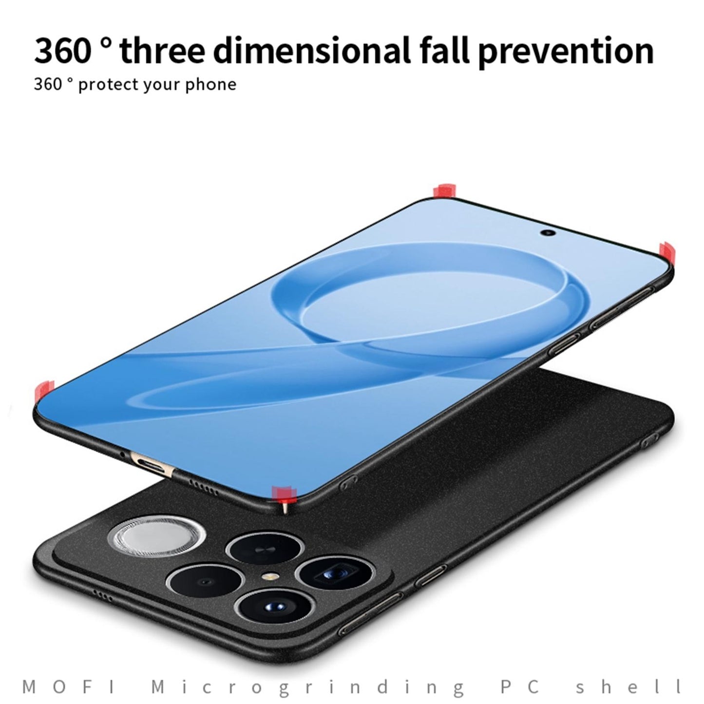 For Redmi K90 Pro Max MOFI Fandun Series Frosted PC Ultra-thin All-inclusive Phone Case(Blue)