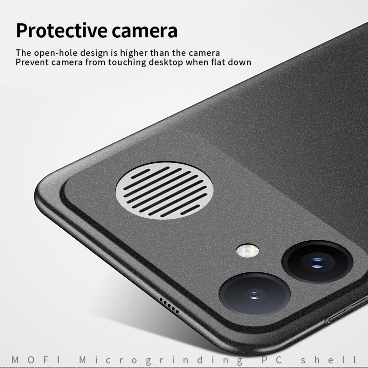 For Redmi K90 Max 5G MOFI Fandun Series Frosted PC Ultra-thin All-inclusive Phone Case(Black)