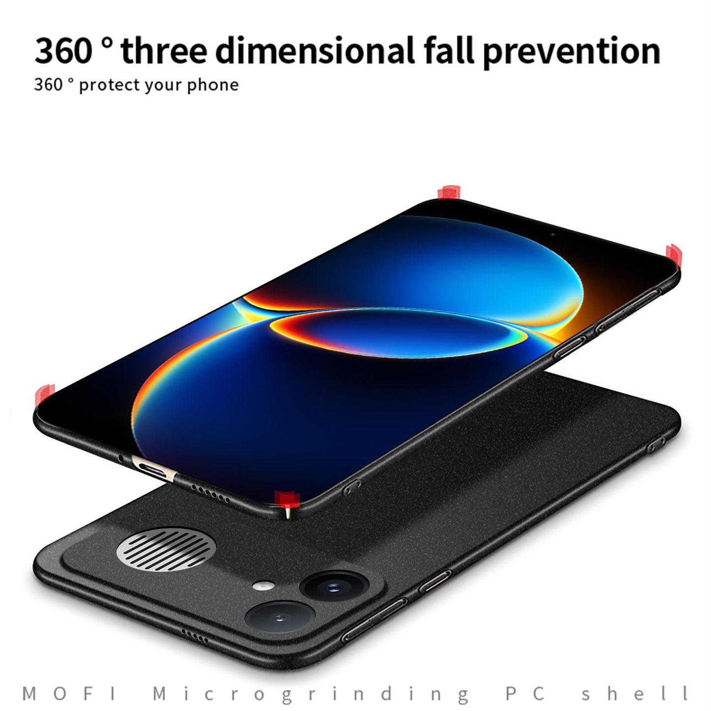 For Redmi K90 Max 5G MOFI Fandun Series Frosted PC Ultra-thin All-inclusive Phone Case(Red)