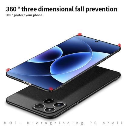 For Xiaomi 17 Max MOFI Fandun Series Frosted PC Ultra-thin All-inclusive Phone Case - Black - SYA002283932A