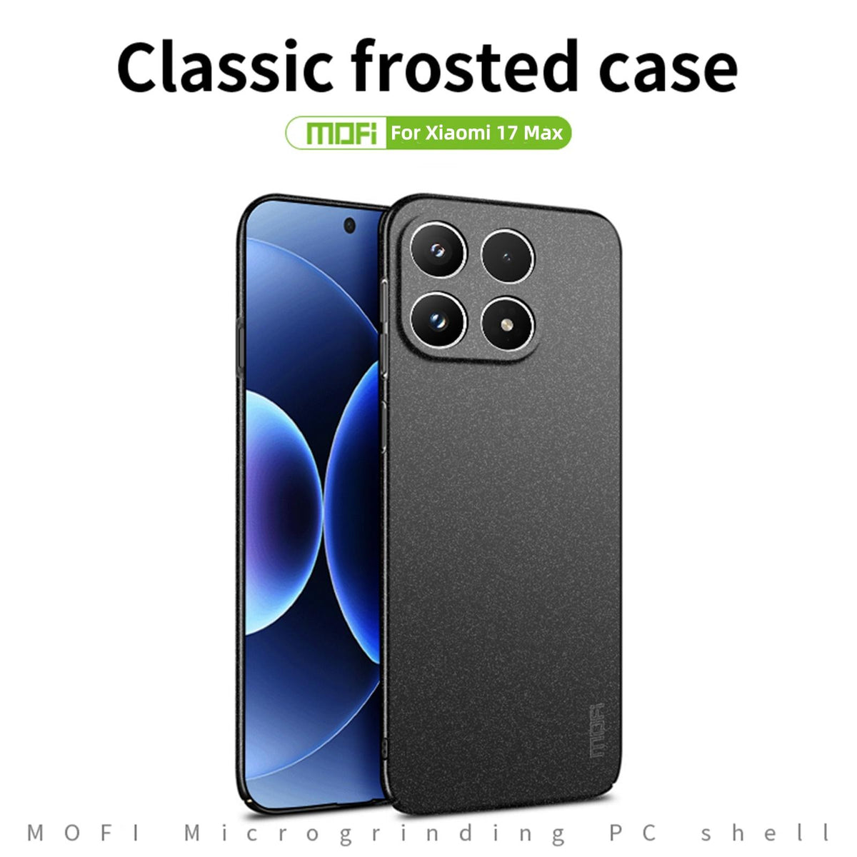 For Xiaomi 17 Max MOFI Fandun Series Frosted PC Ultra-thin All-inclusive Phone Case - Blue - SYA002283932B